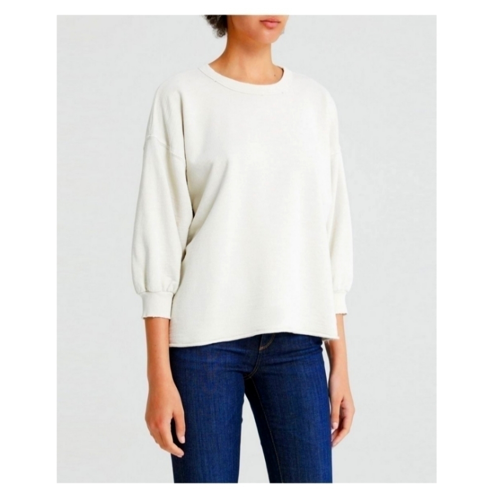 Adriano Goldschmied Orson Sweatshirt ivory medium NWT